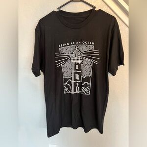 Black BEING AS AN OCEAN band T-Shirt